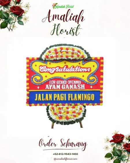 Sewa Papan Bunga Poncol